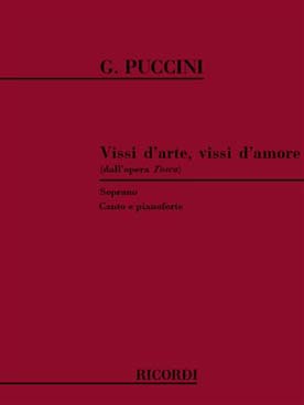 Illustration de La Tosca "vissi d'arte" soprano