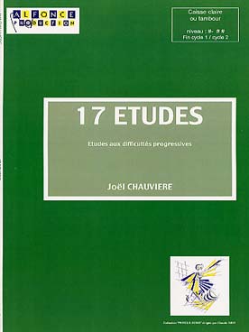 Illustration chauviere 17 etudes pour caisse claire