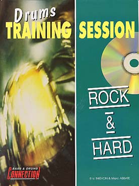 Illustration drums training session : rock & hard