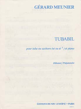 Illustration meunier tubabil tuba ut/si b ou saxhorn