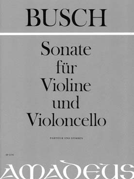 Illustration busch sonate pour violon et violoncelle
