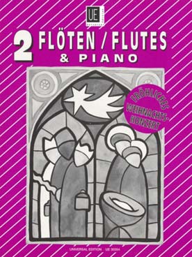 Illustration de Joyeux concerts de Noël pour 2 flûtes et piano