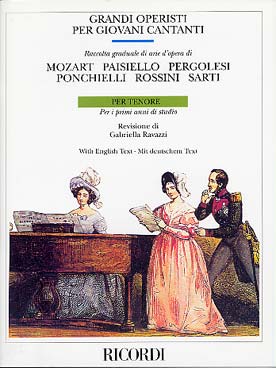 Illustration grands operas jeunes chanteurs tenor