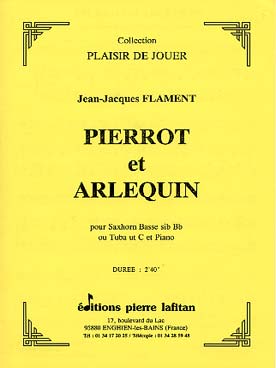 Illustration flament pierrot et arlequin