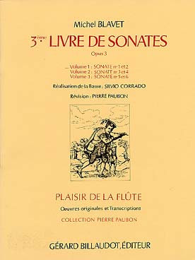Illustration blavet 3eme livre de sonates op. 3 vol 1