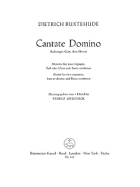 Illustration de Cantate Domino conducteur