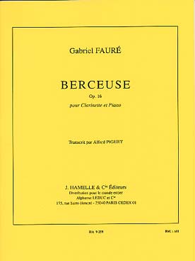 Illustration faure berceuse op. 16