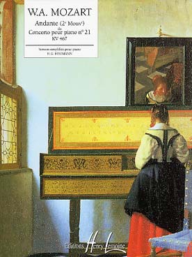 Illustration de Concerto N° 21 K 467 : 2e mouvement (tr. simplifiée Heumann pour piano seul)