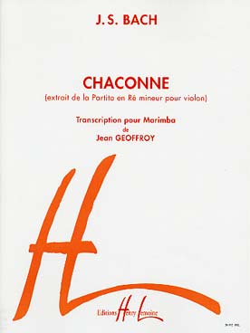 Illustration bach js chaconne bwv 1004 pour marimba