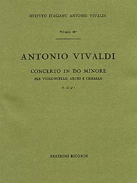 Illustration de Concerto en do min. RV 401 pour violoncelle