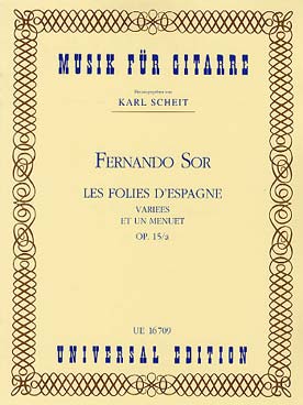 Illustration de Les Folies d'Espagne variées et un menuet op. 15a
