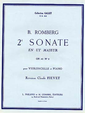 Illustration romberg sonate op. 43 n° 2 en do maj