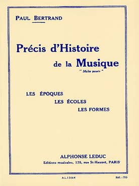 Illustration de Précis d'histoire de la musique (les  époques, les écoles, les formes)