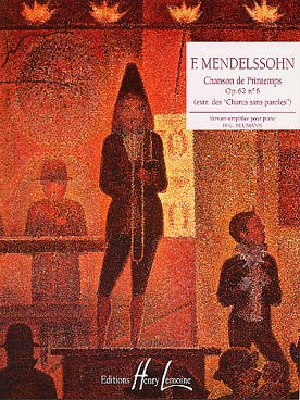 Illustration de Romances sans paroles - N° 30 : Chanson de printemps op. 62/6 (éd. Lemoine, arr. facile Heumann) (Lieder ohne worte)