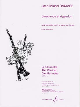 Illustration de Sarabande et rigaudon pour clarinette et piano ou harpe