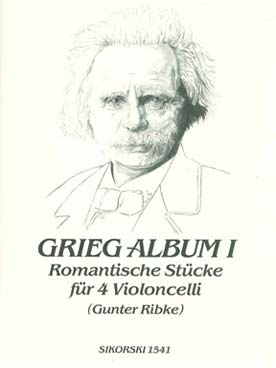 Illustration grieg album 1 pour 4 violoncelles