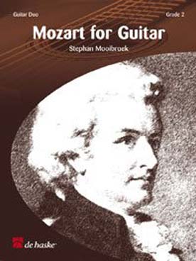 Illustration de Mozart pour guitare, 12 duos (tr. Mooibroek)