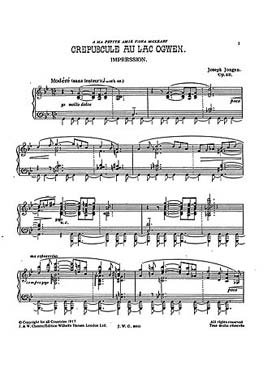 Illustration de Crépuscule au Lac Ogwen op. 52