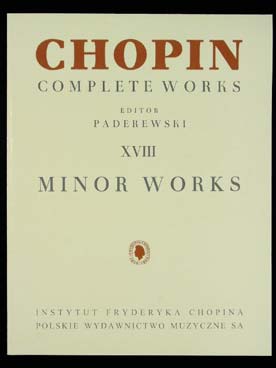 Illustration chopin vol. 18 : oeuvres mineures