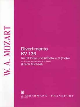 Illustration mozart divertimento kv 136