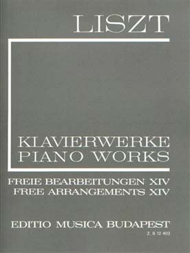 Illustration de Transcriptions et arrangements Vol. 14 : Dargomijski, Haendel, Huber, Knop, Lassen, Saint-Saëns, Verdi, Zichy - Broché