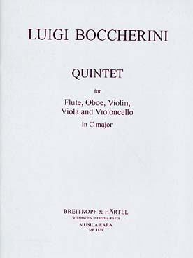 Illustration de Quintette en do M pour flûte, hautbois, violon, alto et violoncelle