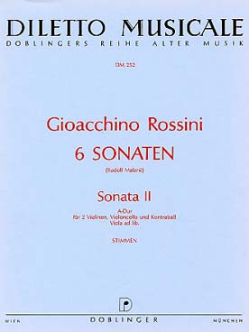 Illustration rossini sonate n° 2 la maj 2 vl/vcl/cb