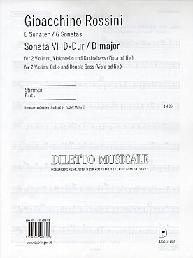 Illustration rossini sonate n° 6 re maj 2 vl/vcl/cb