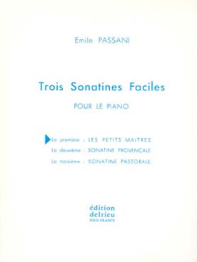 Illustration passani sonatine n° 1 "petits maitres"