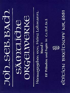 Illustration de Œuvre complète pour orgue (Breitkopf) - Vol. 1 : 11 Préludes et fugues