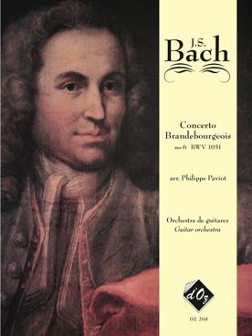 Illustration de Concerto Brandebourgeois N° 6 BWV 1051, tr. Paviot pour orchestre de guitares (guitares 1 à 5, guitare contrebasse)