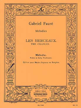 Illustration de Les Berceaux pour voix Mezzo-Soprano ou Baryton, texte en français et anglais
