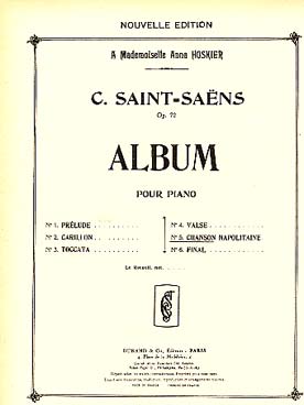 Illustration de Album pour piano op. 72 - N° 5 : Chanson Napolitaine