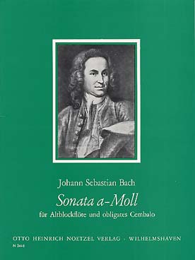 Illustration de Sonate en la m (flûte à bec alto et clavecin, tr. Sokoll)