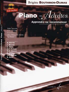 Illustration de Piano-adultes, apprendre ou recommencer : méthode avec CD d'écoute   