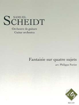 Illustration de Fantaisie sur quatre sujets, tr. Paviot pour orchestre de guitares (guitares 1 à 3 et guitare contrebasse)  