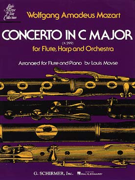 Illustration de Concerto K 299 en do M pour flûte et harpe, tr. Moyse pour flûte et piano