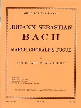 Illustration bach js marche, choral et fugue