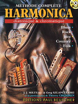 Illustration methode complete d'harmonica + cd