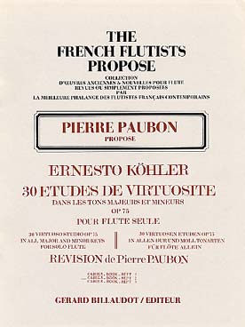 Illustration de 30 Études de virtuosité op. 75 dans les tons majeurs et mineurs édition Billaudot - Vol. 2
