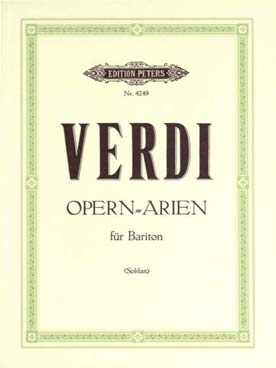 Illustration verdi airs d'operas pour baryton