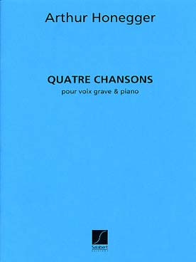 Illustration de Quatre chansons pour voix grave et piano