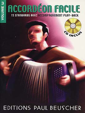 Illustration de ACCORDÉON FACILE avec CD play-along - Vol. 3 : 15 standards