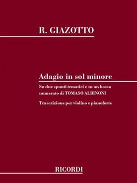 Illustration de Adagio en sol m (tr. Bellezza)