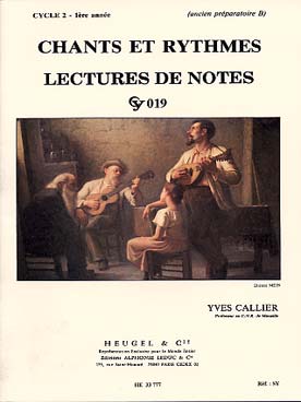 Illustration callier chants/rythmes lectures notes pb