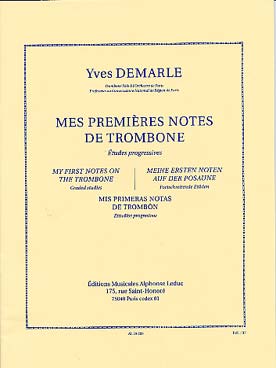 Illustration demarle mes premieres notes de trombone