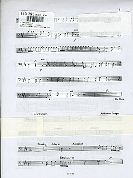 Illustration de Nulla in mundo pax sincera Motet pour soprano, 2 violons, alto et basse continue RV 630