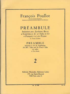 Illustration de Préambule, initiation aux saxhorns basse et contrebasse si b et tuba en ut - Vol. 2