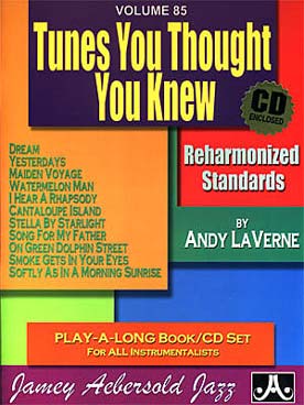 Illustration de AEBERSOLD : approche de l'improvisation jazz tous instruments avec CD play-along - Vol. 85 : Tunes you thought you knew