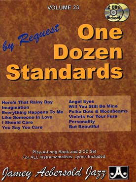 Illustration de AEBERSOLD : approche de l'improvisation jazz tous instruments avec CD play-along - Vol. 23 : One dozen standards